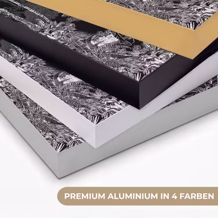 Tropisch - Jungle - Bomen - Bladeren Textielframe zwart klein -USP_kleurenDE
