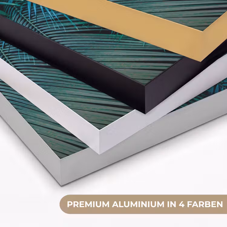 Tropical - Jungle - Bladeren - Groen Textielframe zwart klein -USP_kleurenDE