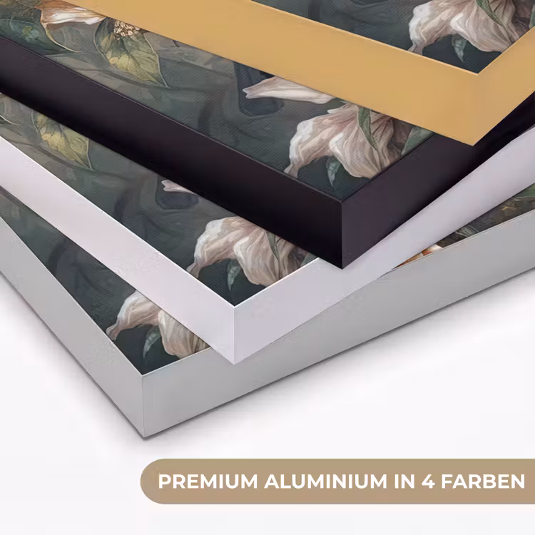 Toekan - Vogels - Bloemen - Jungle Textielframe zwart klein -USP_kleurenDE