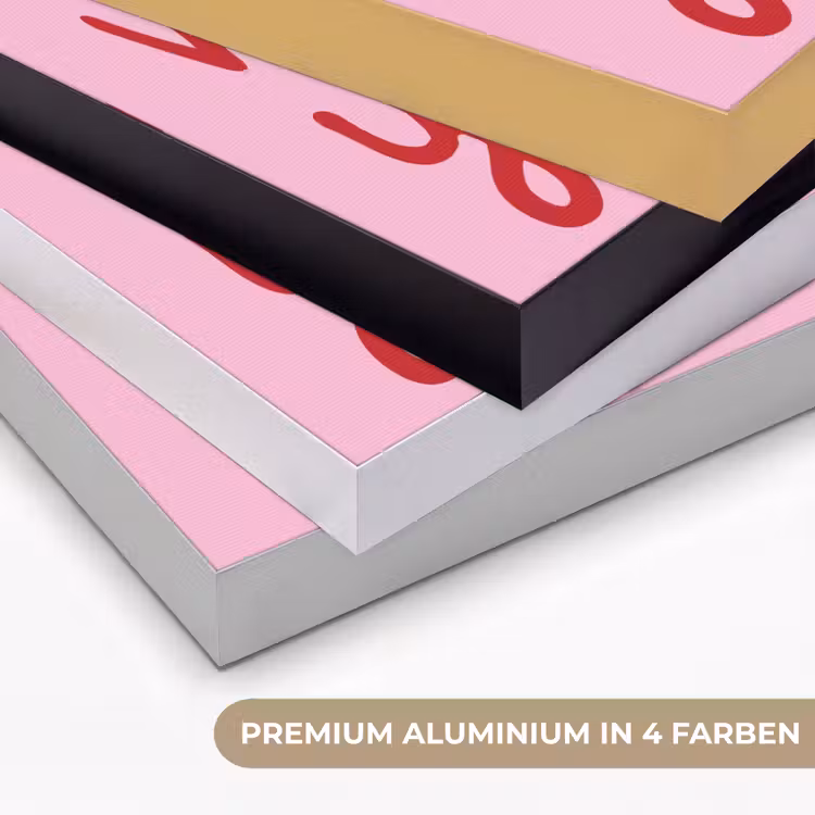 Valentijn - Hart - Liefde - Roze Textielframe zwart klein -USP_kleurenDE