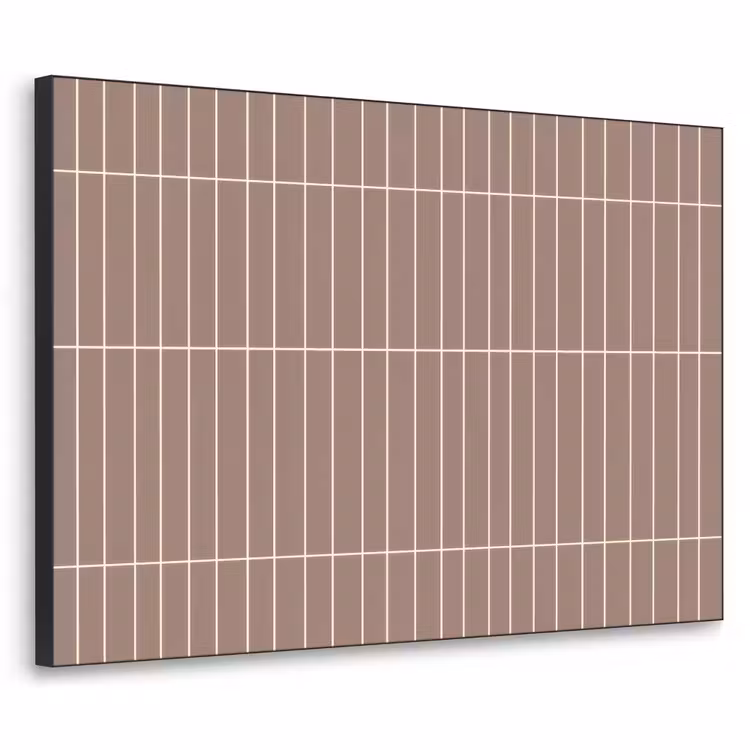 Verticaal - Wandtegel - Terracotta Textielframe zwart klein 947 -3d
