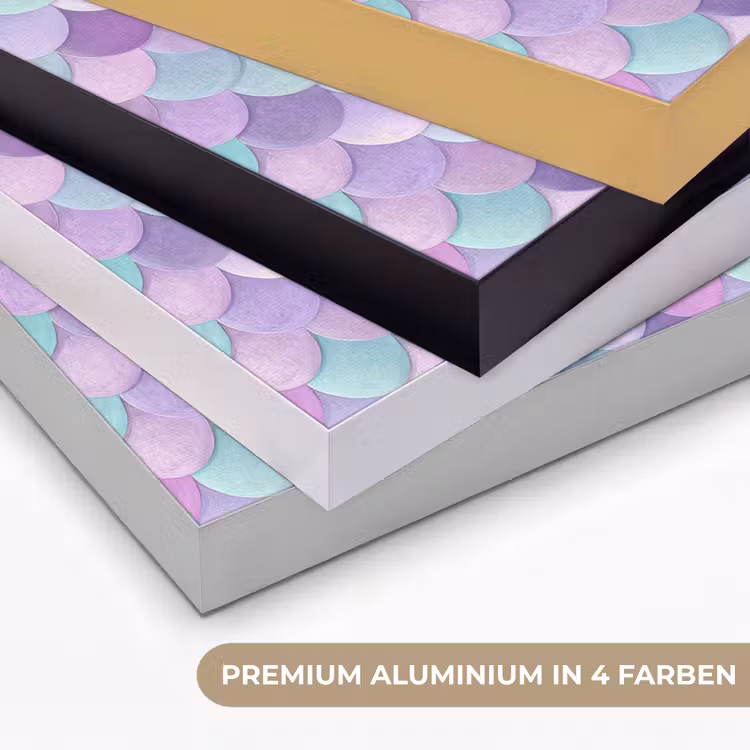 Dromerig - Zeemeermin - Pastel Textielframe zwart klein 947 -USP_kleurenDE