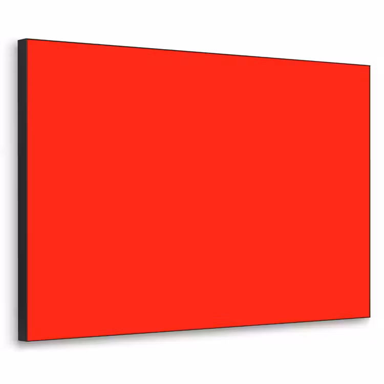 Vibrant - Vermilion - Rood Textielframe zwart klein 947 -3d