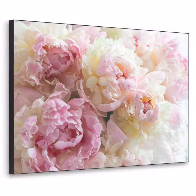 Vintage - Bloemen - Rozen - Natuur Textielframe zwart klein -3d