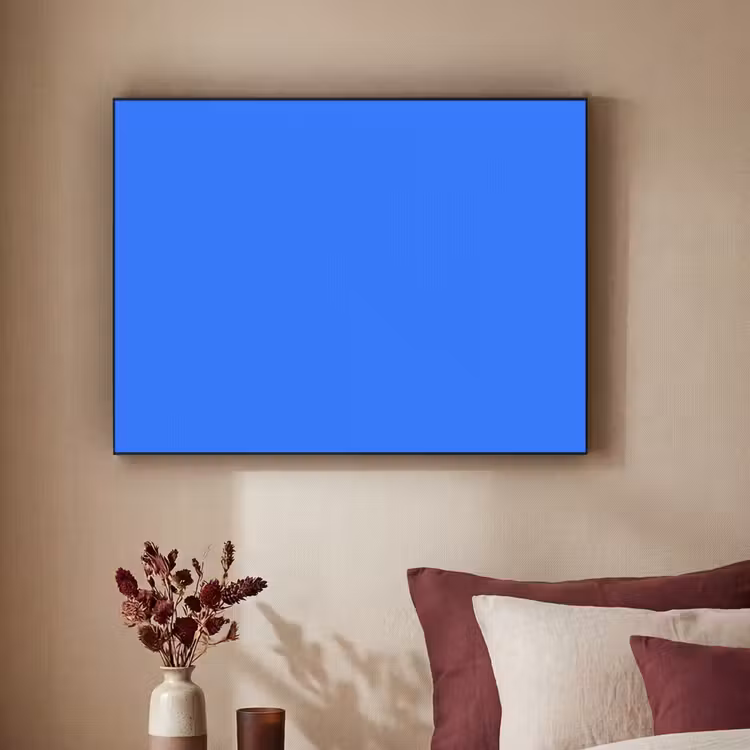 Vivid - Cobalt - Blauw Textielframe zwart klein 947 -sfeer1