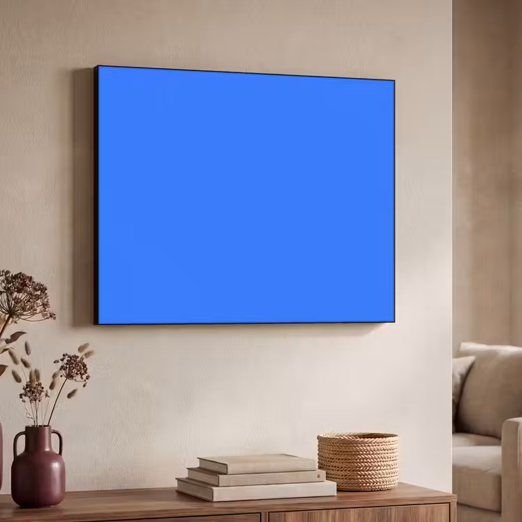 Vivid - Cobalt - Blauw Textielframe zwart klein 947 -sfeer3