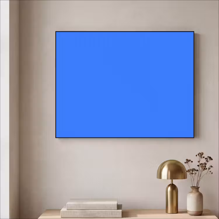 Vivid - Cobalt - Blauw Textielframe zwart klein 947 -sfeer2