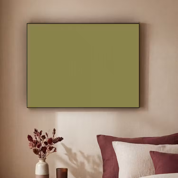 Juniper - Groen - Organisch Textielframe zwart klein 947 -sfeer1