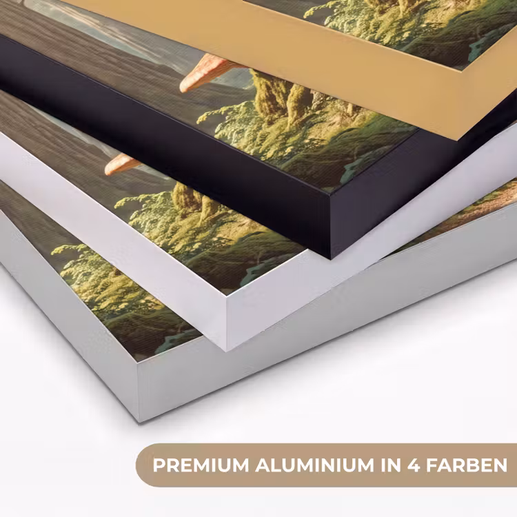 Art Frame - Wald – Bäume – Natur - Bos - Bomen - Natuur Textielframe zwart klein