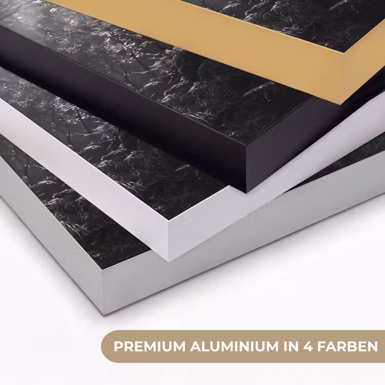 Bos - Lichtstralen - Natuur - Zwart-wit Textielframe zwart klein -USP_kleurenDE