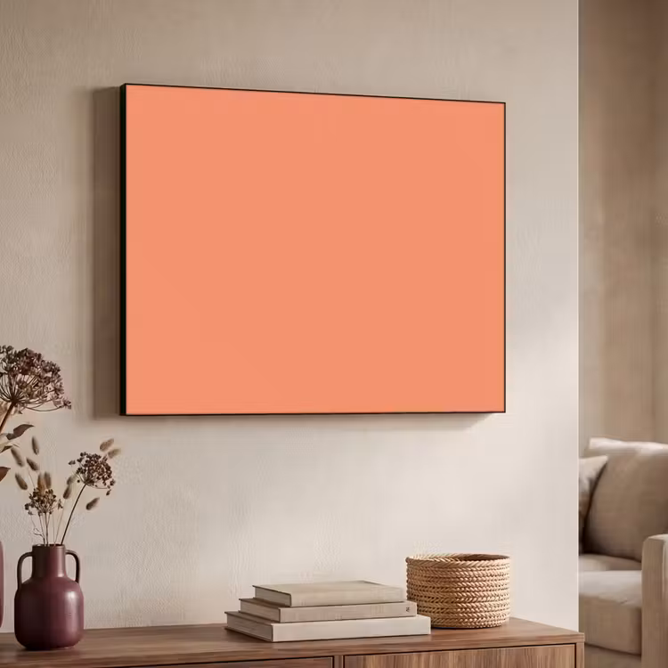 Warm - Clay - Terracotta Textielframe zwart klein 947 -sfeer3
