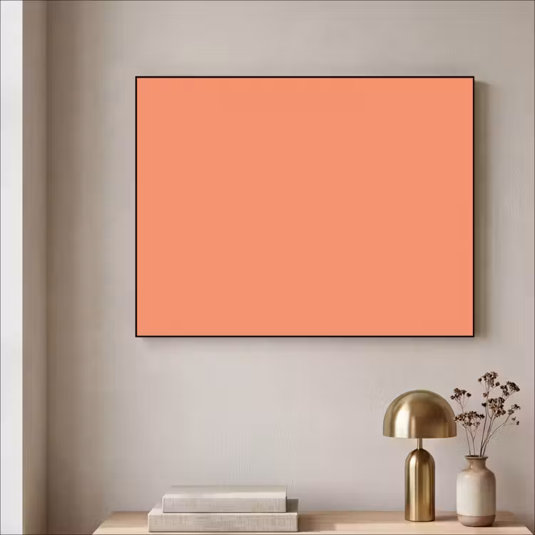Warm - Clay - Terracotta Textielframe zwart klein 947 -sfeer2