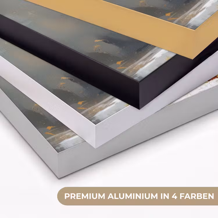 Kerstboom - Cadeaus - Rood - Goud Textielframe zwart klein -USP_kleurenDE