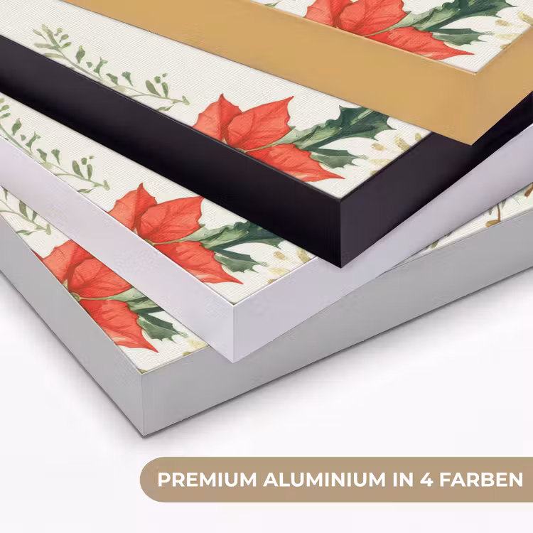 Kerstkrans - Hert - Hulst - Rood Textielframe zwart klein -USP_kleurenDE