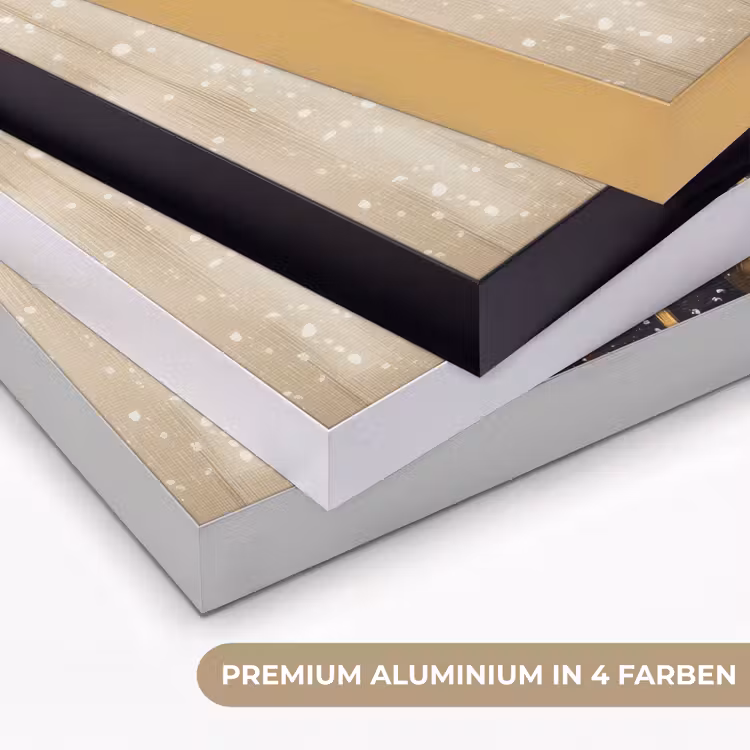 Kerstman - Rendier - Sneeuw - Kleurrijk Textielframe zwart klein -USP_kleurenDE