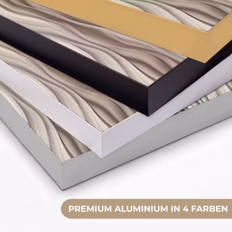 Golven - 3D - Crème Textielframe zwart klein 947 -USP_kleurenDE