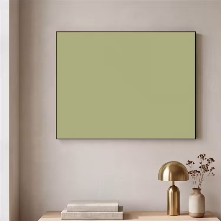 Whispering - Sage - Groen Textielframe zwart klein 947 -sfeer2