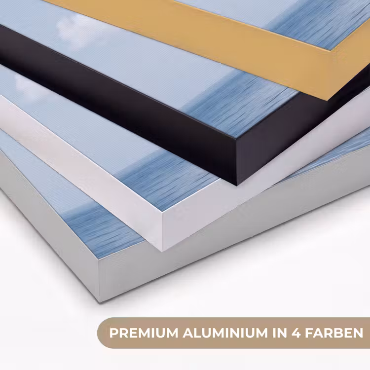 Art Frame - Wolke – Regen – Natur - Wolk - Regen - Natuur Textielframe zwart klein