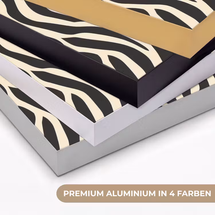 Zebra - Print - Klassiek - Zwart Textielframe zwart klein 947 -USP_kleurenDE