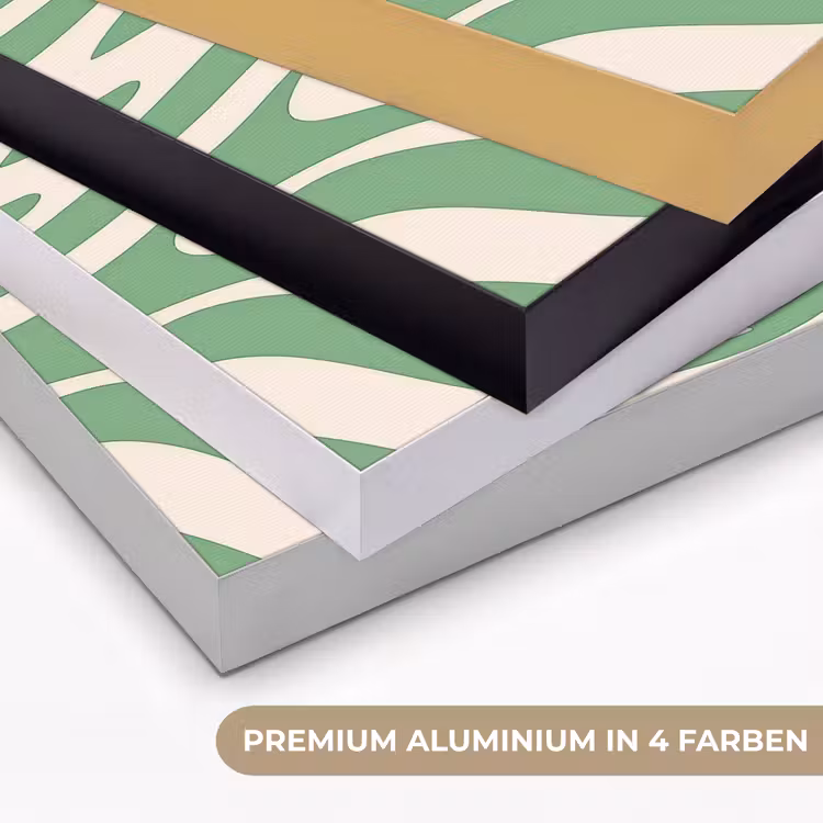 Zebrapatroon - Groen - Retro Textielframe zwart klein -USP_kleurenDE