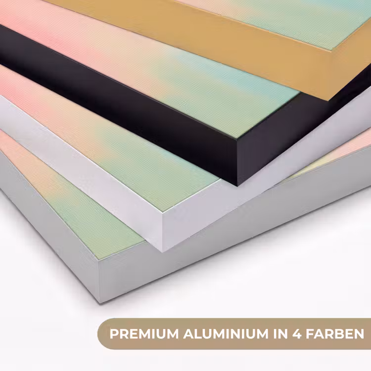 Quote - Lucky - Regenboogkleuren Textielframe zwart klein -USP_kleurenDE