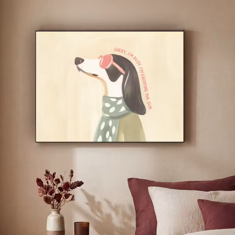 Quote - Hond - Zonnebril Textielframe - compleet frame klein -sfeer1