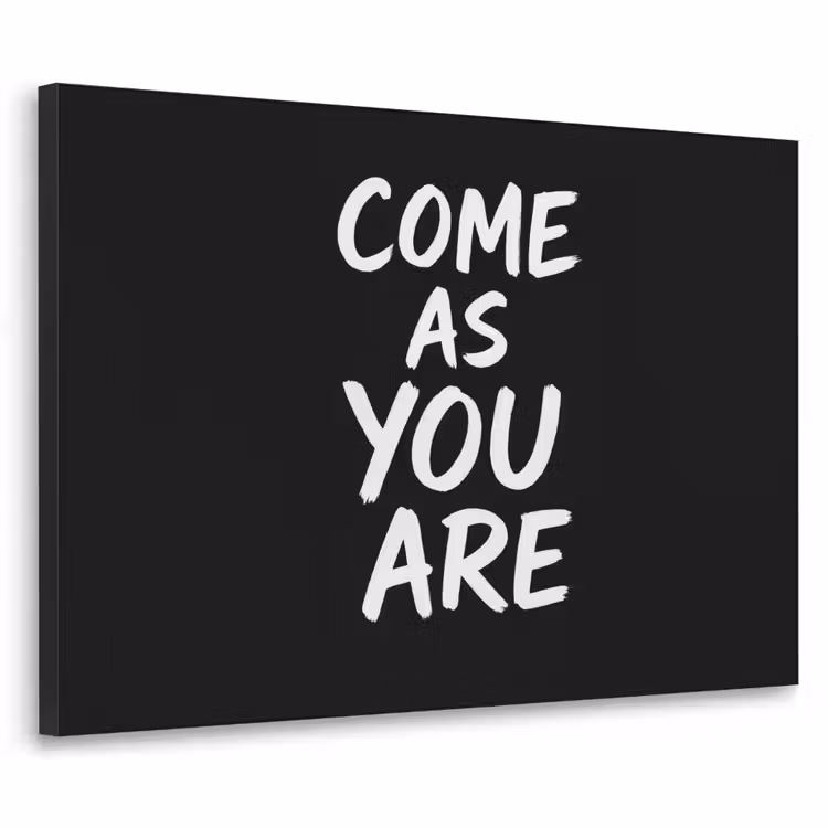Quote - Zwart - Simpel Textielframe zwart klein -3d
