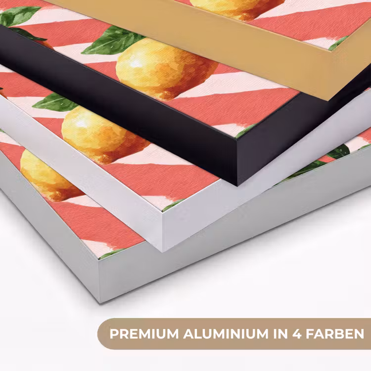 Citroen - Geïllustreerd - Oranje Textielframe zwart klein 947 -USP_kleurenDE