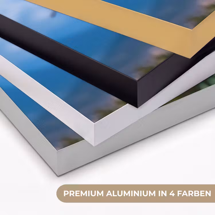 Citroenen - Bladeren - Blauwe lucht Textielframe zwart klein -USP_kleurenDE
