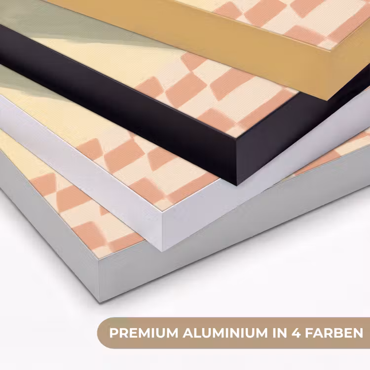 Citroenen - Glas - Tafelkleed - Geblokt Textielframe zwart klein -USP_kleurenDE