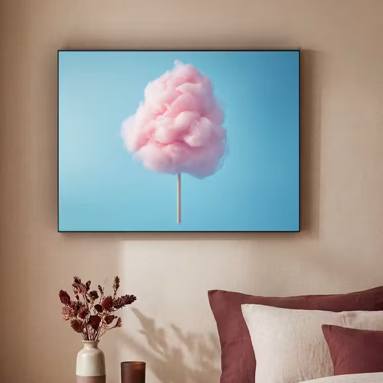 Suikerspin - Zoet - Snoep Textielframe - compleet frame klein -sfeer1