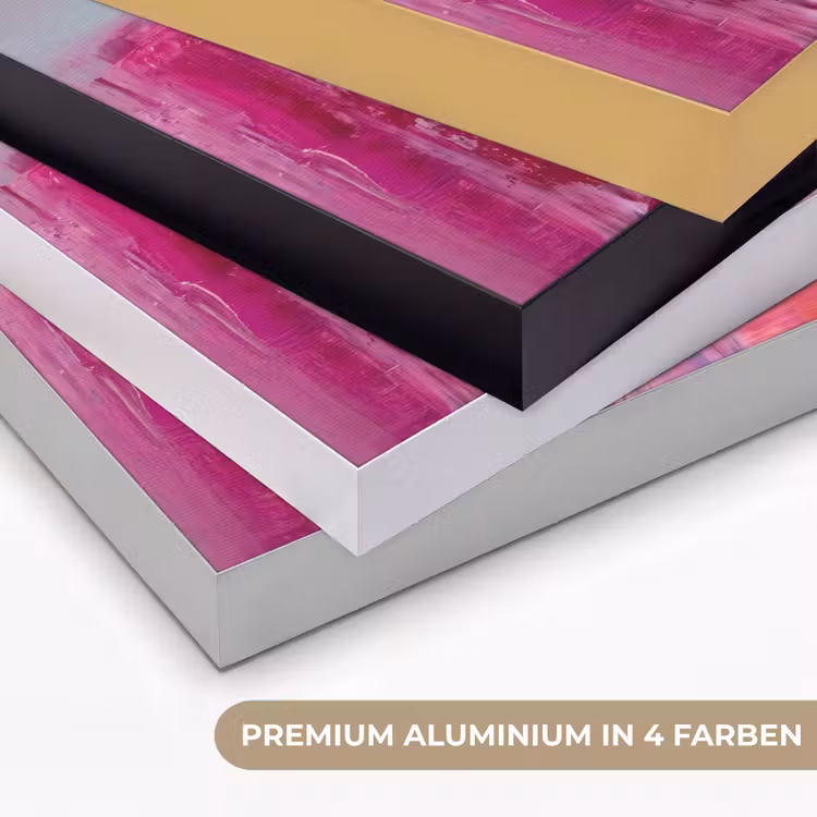 Abstract - Kleuren - Modern - Roze Textielframe zwart klein -USP_kleurenDE