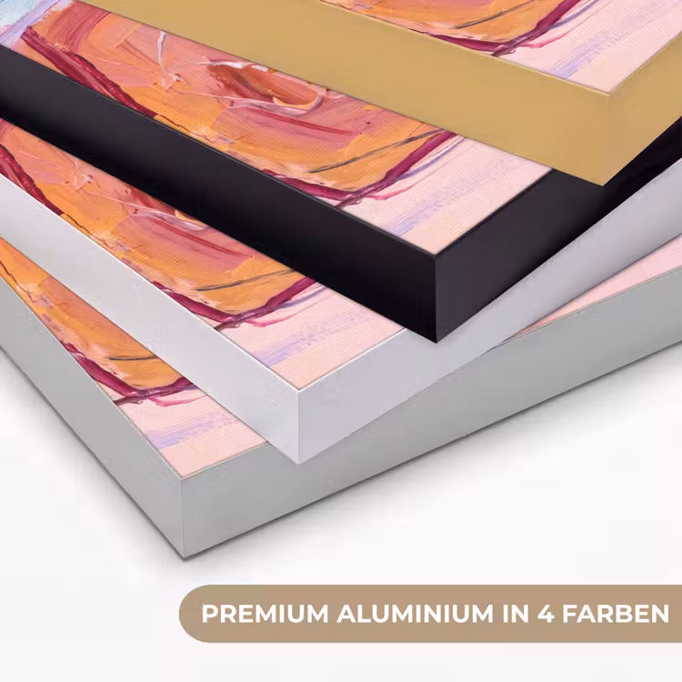 Abstract - Vormen - Modern - Roze Textielframe zwart klein -USP_kleurenDE