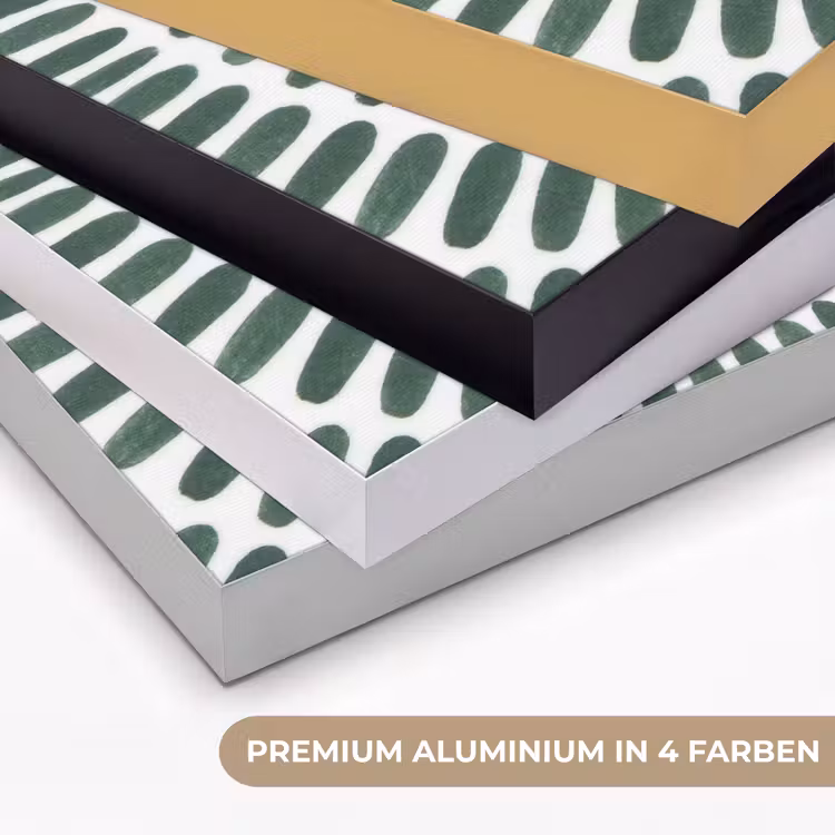 Abstract - Cirkel - Patroon - Modern - Groen Textielframe zwart klein -USP_kleurenDE