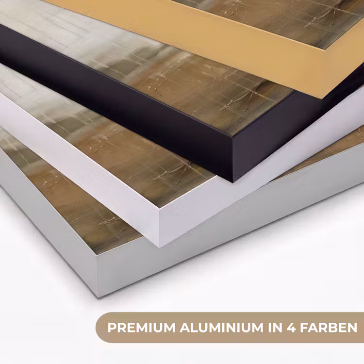 Abstract - Landschap - Natuur - Beige - Bruin Textielframe zwart klein -USP_kleurenDE