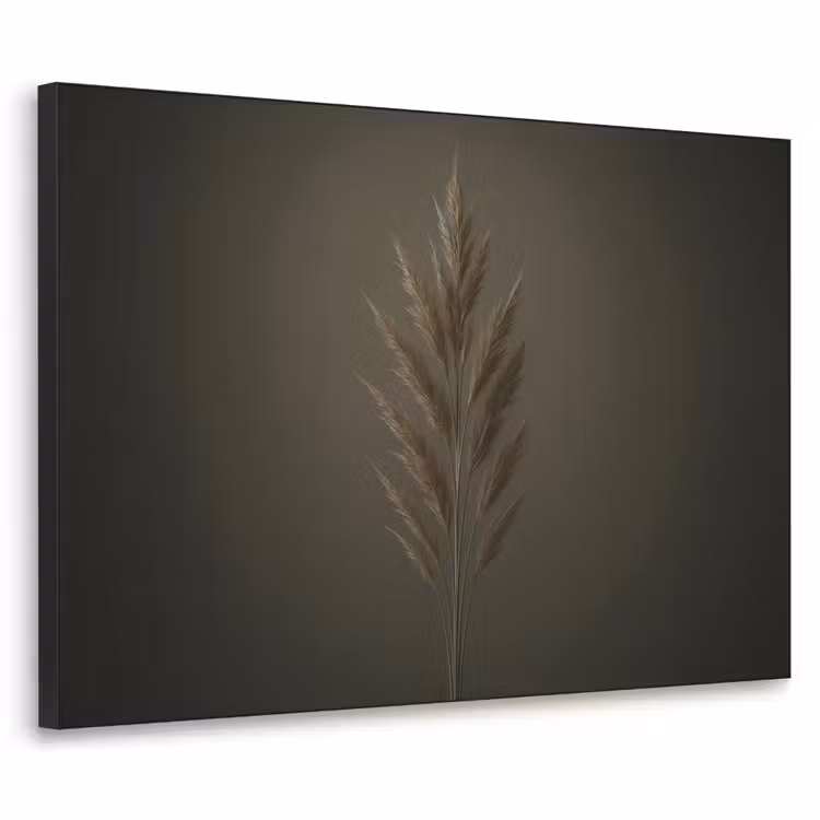 Tak - Pluimgras - Donkerbruin Textielframe zwart klein -3d