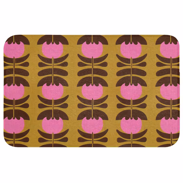 Abstract - Bloemen - Roze Badmat middel 997 -3d