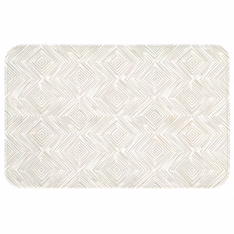 Abstract - Ruiten - Beige Badmat middel 997 -3d