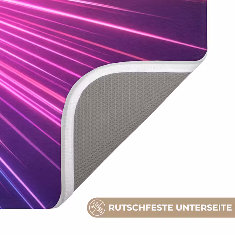 Abstract - Light - Burst - Modern - Colorful Badmat middel -USP_AntislipDE