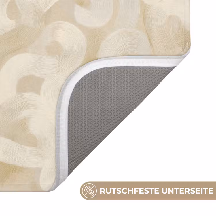 Abstract - Lijnen - Beige Badmat middel 997 -USP_AntislipDE