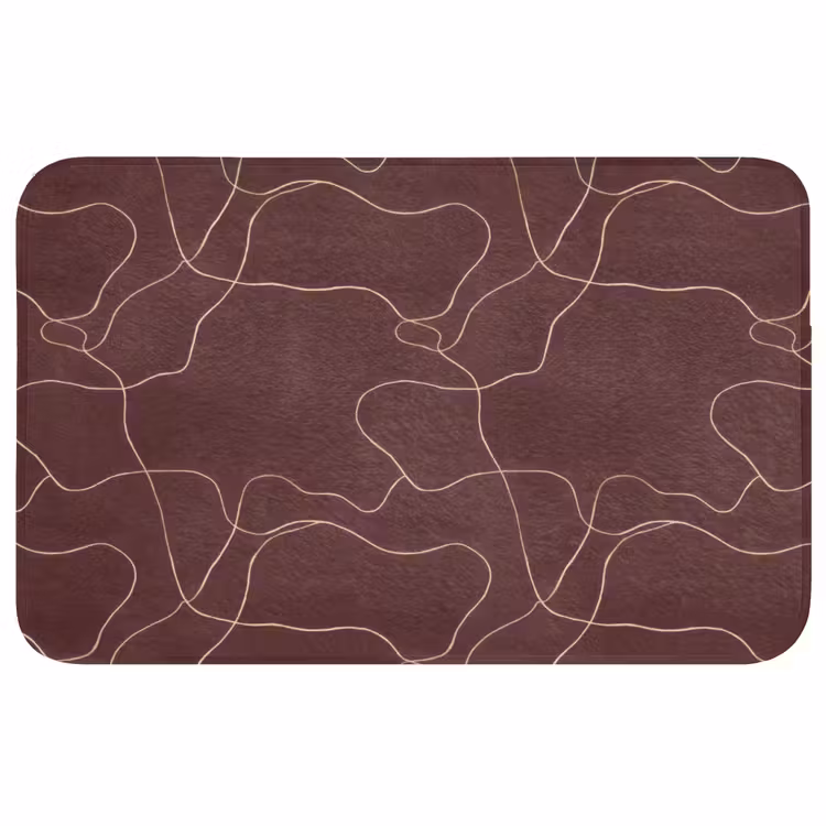 Abstract - Modern - Bruin Badmat middel 997 -3d