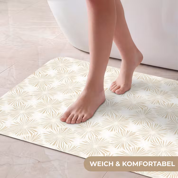 Abstract - Motief - Beige Badmat middel 997 -USP_ZachtDE