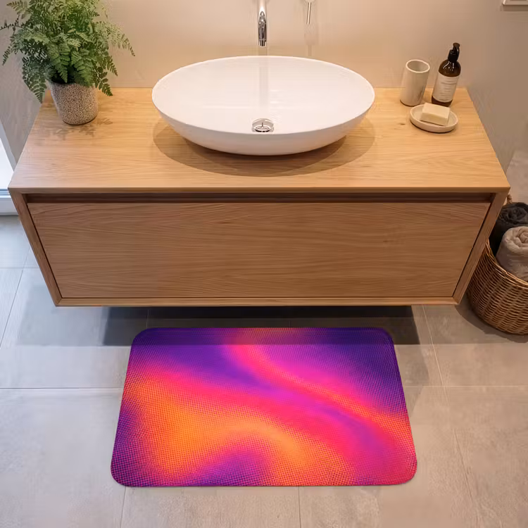 Abstract - Patroon - Kleurverloop Badmat middel -sfeer1