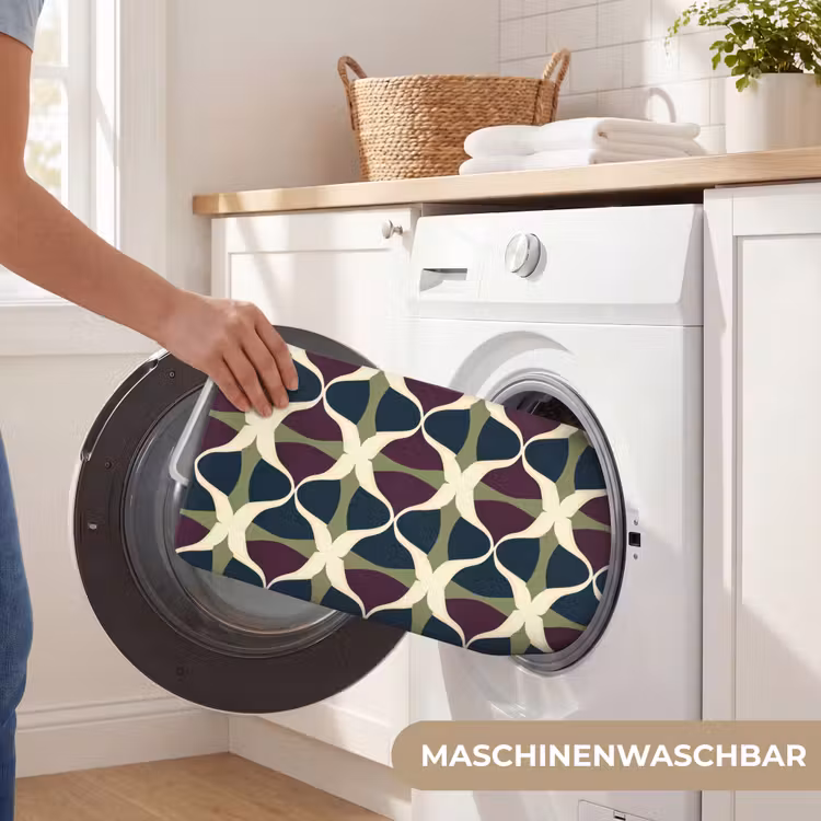 Abstract - Retro - Kleurrijk Badmat middel 997 -USP_WasbaarDE