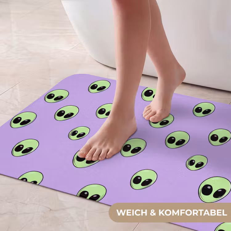 Alien - Retro - Lila Badmat middel 997 -USP_ZachtDE