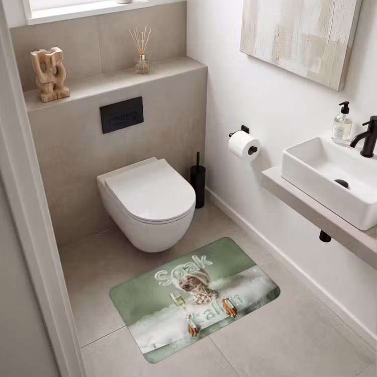 Soak it all in - Hond - Bad Badmat middel -sfeer4