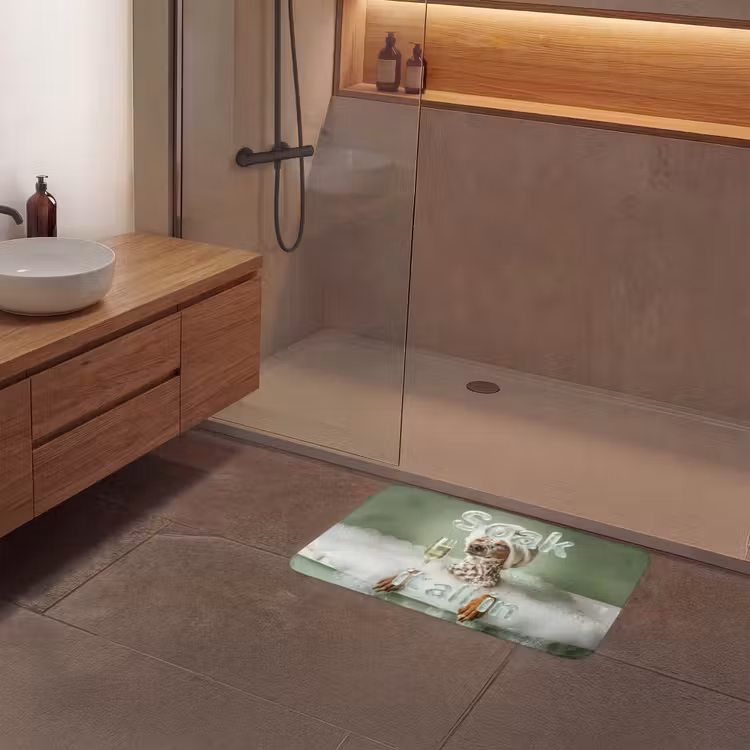 Soak it all in - Hond - Bad Badmat middel -sfeer2