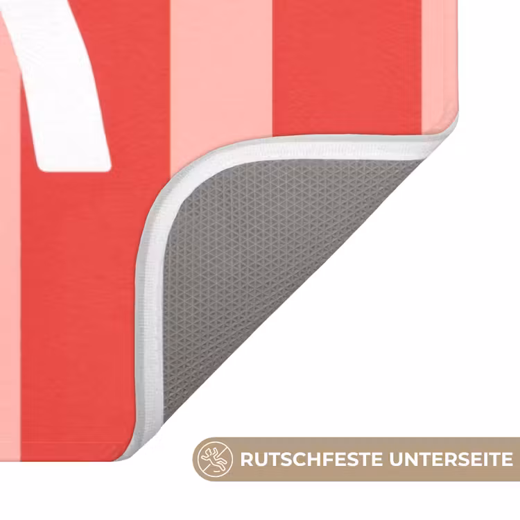 Amor - Strepen - Rood - Roze Badmat middel -USP_AntislipDE