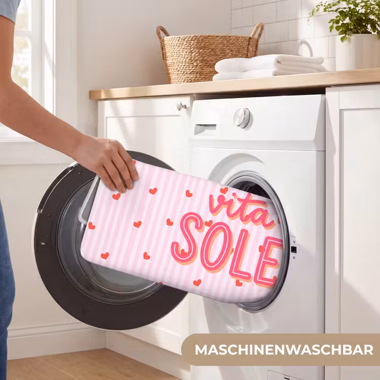 Amore vita sole - Roze - Hartjes Badmat middel -USP_WasbaarDE