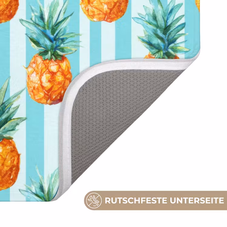 Ananas - Strepen - Groen Badmat middel 997 -USP_AntislipDE